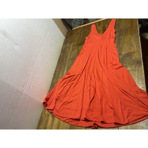 Maeve Anthropologie Burnt Orange High Empire Waist Abroad Godet Dress XS - Picture 11 of 11